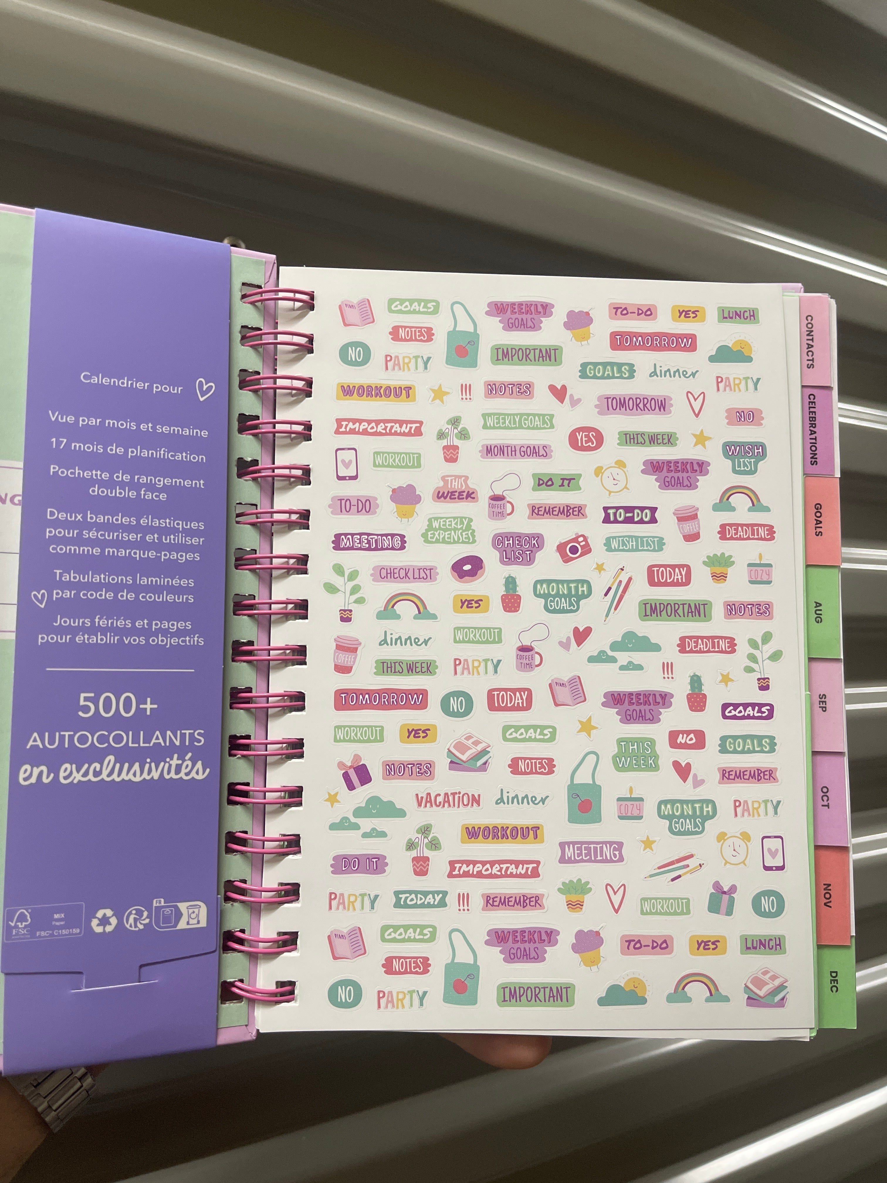 Agenda con Stickers