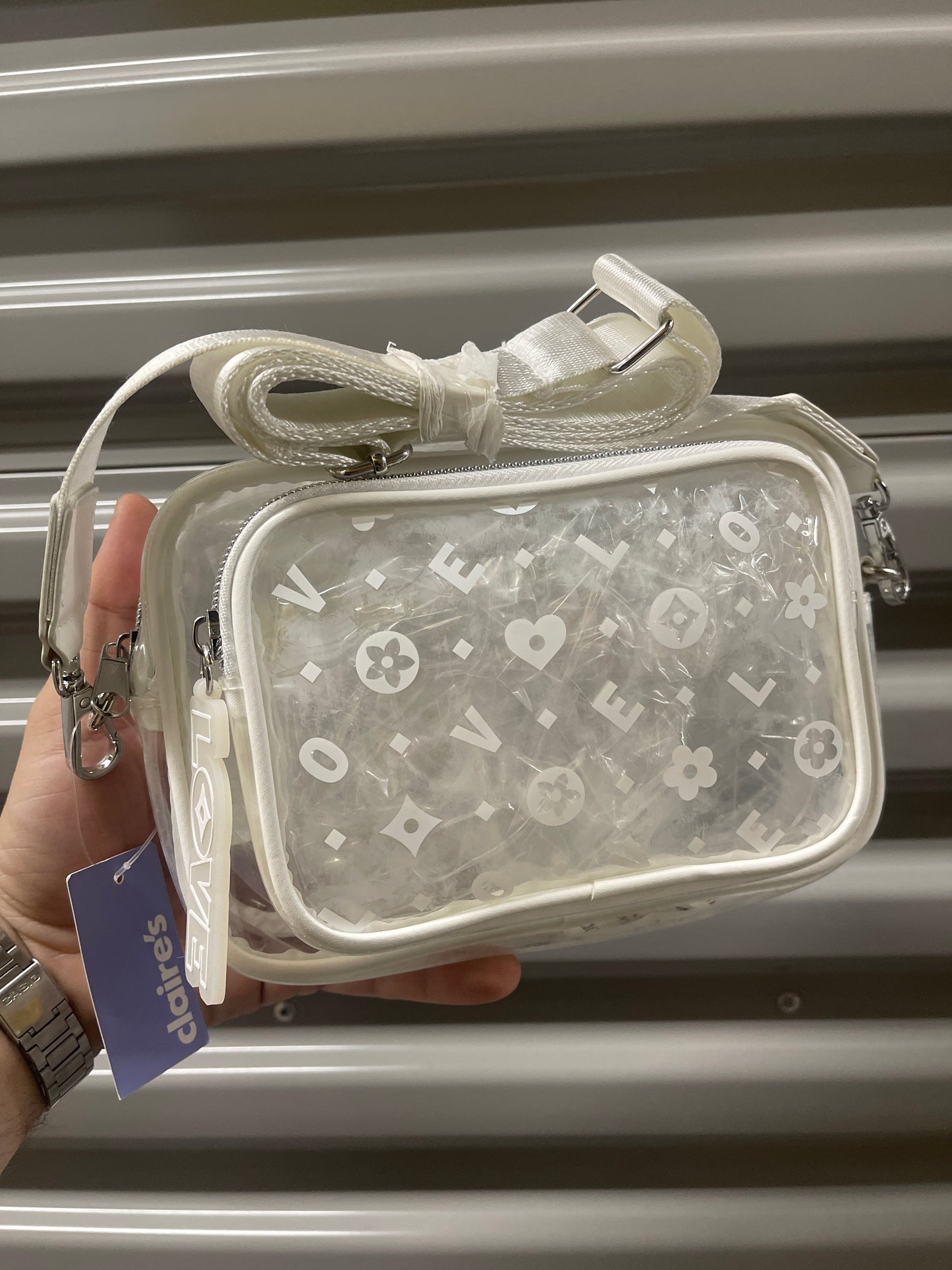 Cartera Transparente Love