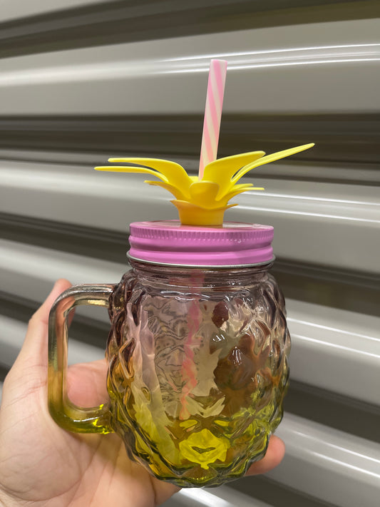 Vaso con Pitillo Piña