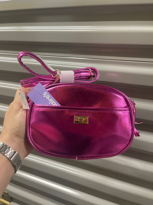 Cartera Semi Cuero Fucsia