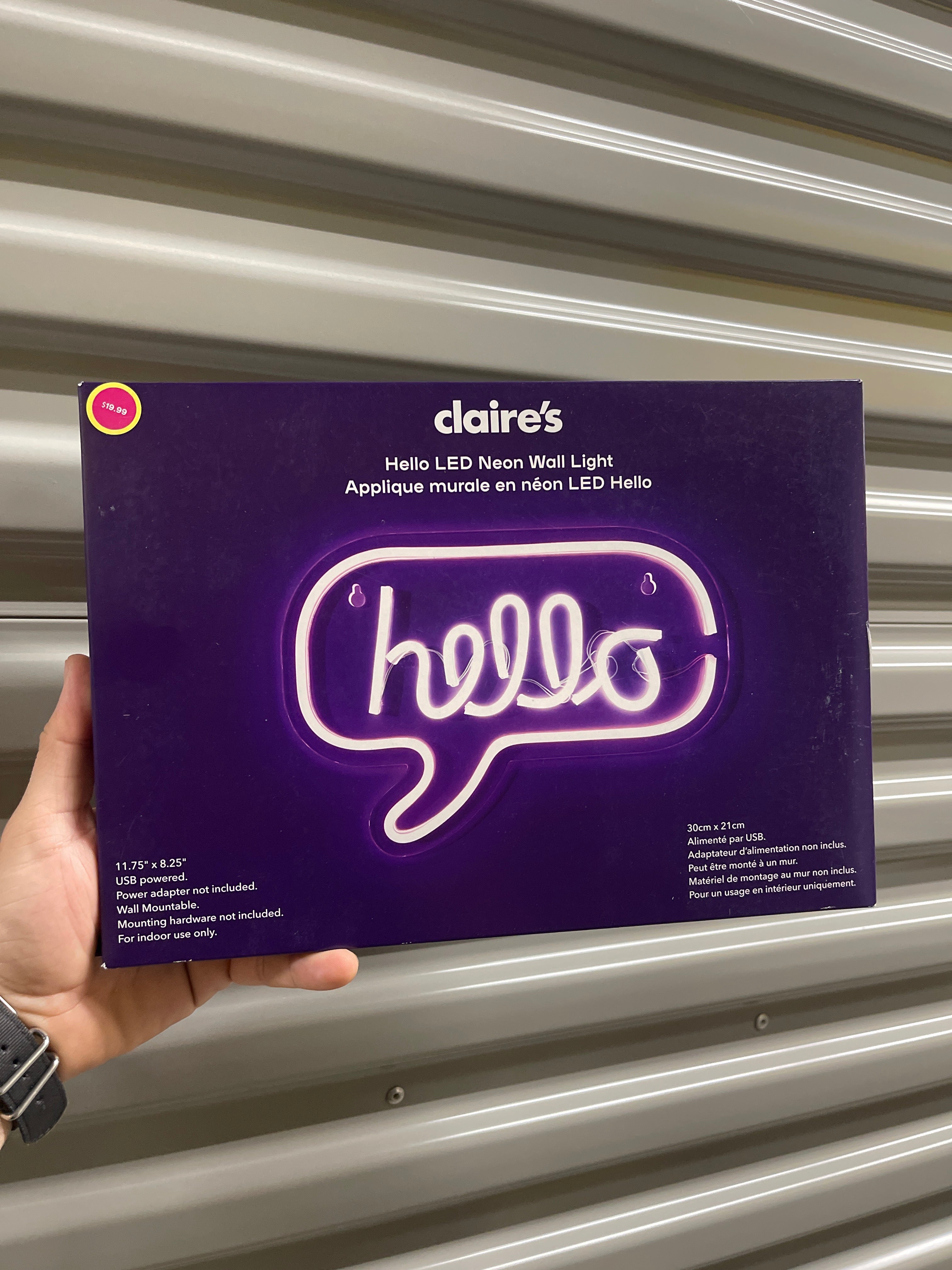 Letras HELLO de neón