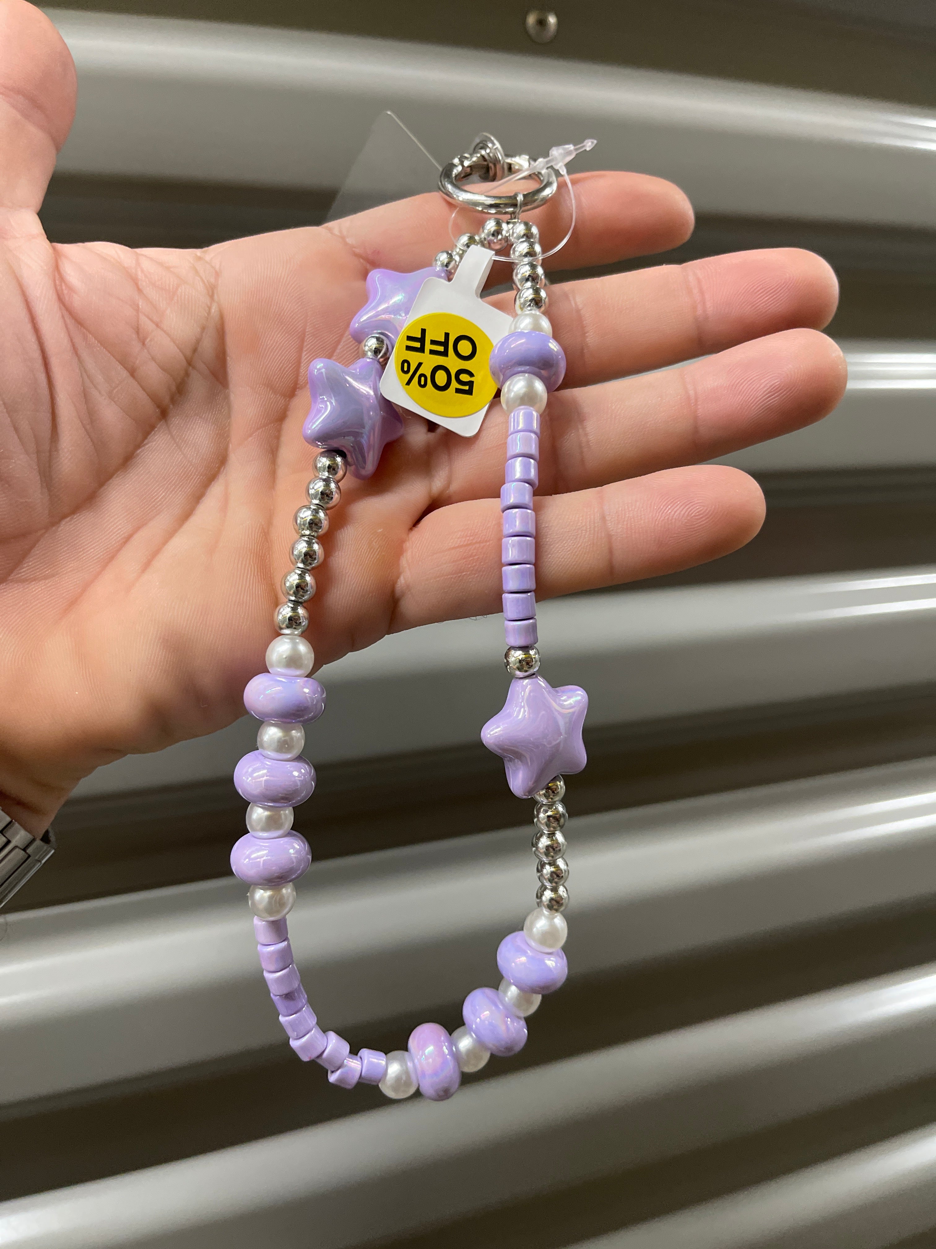 Accesorio para Celular Morado Estrellas